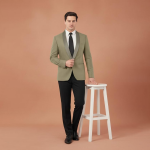 Men's Premium Tuxedo Casual Blazer | Italian Slim Fit | Fully Lined | Shawl Collar | Stretchable Fabric | Designer Coat | Suitable for All Occasions