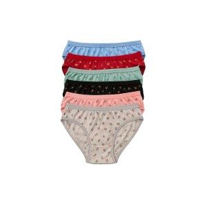 Combo Pack of 6 Women's Cotton Hipster Innerwear Floral Printed Panties Assorted Briefs with Elastic Inner Wear Multicolor
