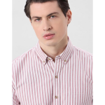Symbol Premium Mens Striped Oxford Smart Casual Shirt | 100% Cotton | Button-Down Collar | Regular Fit