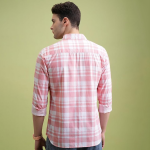Men's Cotton Slim Fit Checks Shirt | Full Sleeves | Regular Collar | Casual Shirts for Men